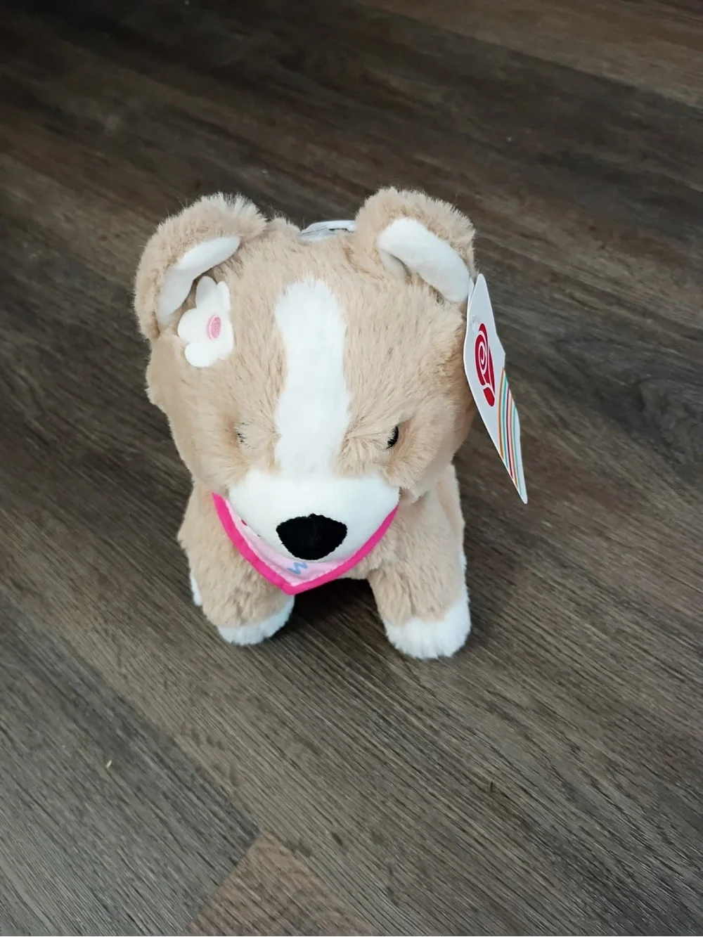 Target Plush Puppy with Pink Bandana